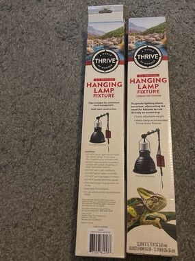 Thrive Hanging Lamp Fixture - Black and Red Accents